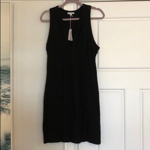 Standard James Perse notch collar black dress